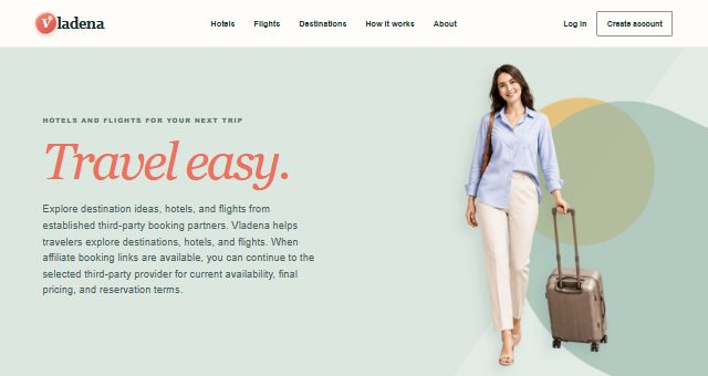 The Vladena.vip home page